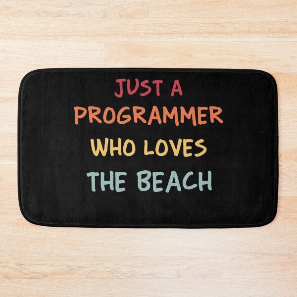 Item preview, Funny Programmer Gift | Funny Software Developer Gift | Funny Coder Gift | Just A Programmer Who Loves The Beach designed and sold by campingforge.