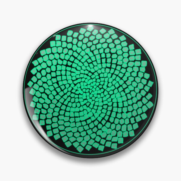 Item preview, Greenish Framed Big CircleVisions designed and sold by createVisions.