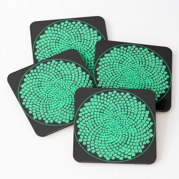 Item preview, Greenish Framed Big CircleVisions designed and sold by createVisions.