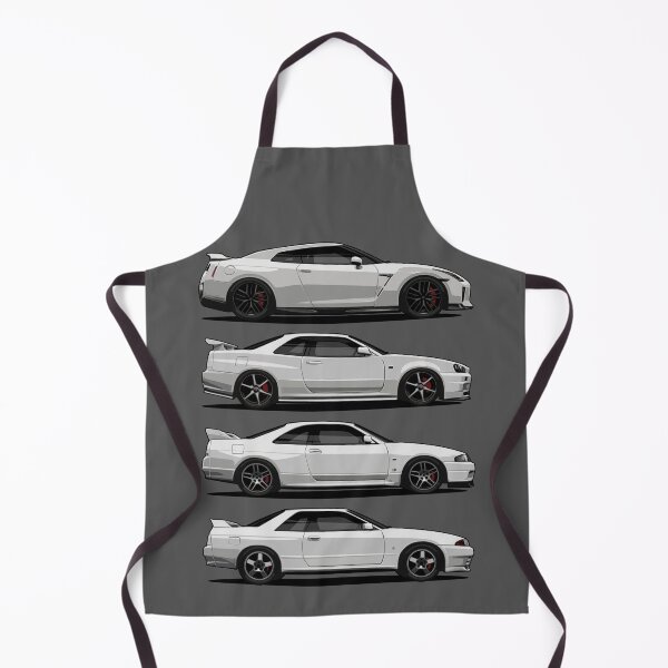 Item preview, Illustration NISSAN Skyline collection GT-R R 32 33 34 35 Artwork (white) designed and sold by SketchNinja.