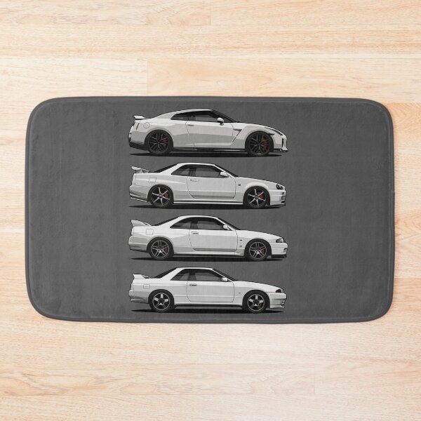 Item preview, Illustration NISSAN Skyline collection GT-R R 32 33 34 35 Artwork (white) designed and sold by SketchNinja.