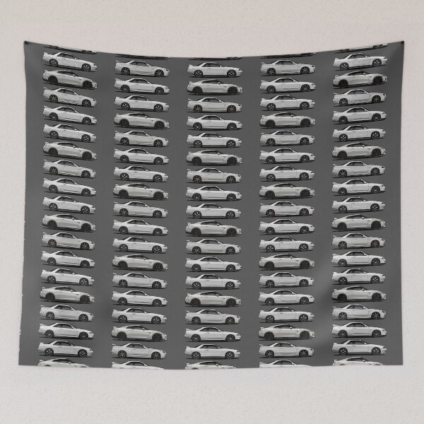 Item preview, Illustration NISSAN Skyline collection GT-R R 32 33 34 35 Artwork (white) designed and sold by SketchNinja.