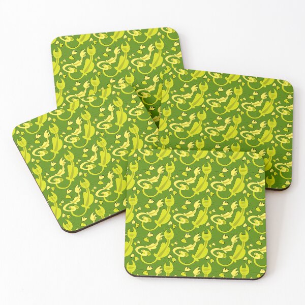 Aperçu de l'œuvre Chats et coeurs vert Seamless Pattern créée et vendue par CreativeMagi.