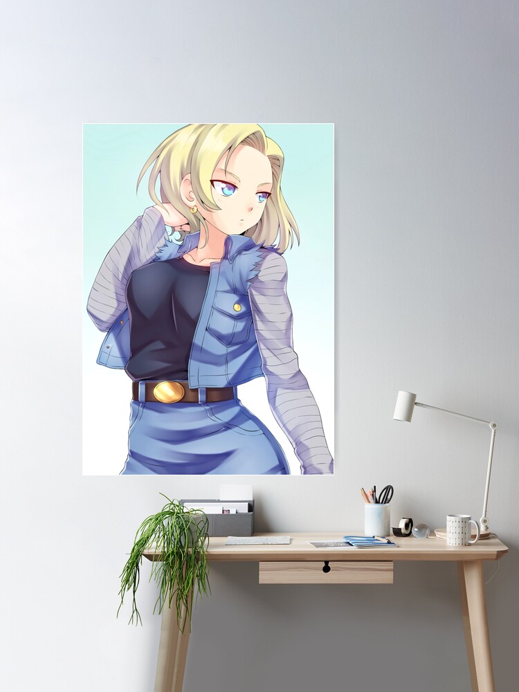 Android 18 Dragon Ball Japanese Poster for Sale by Allenfawnpal