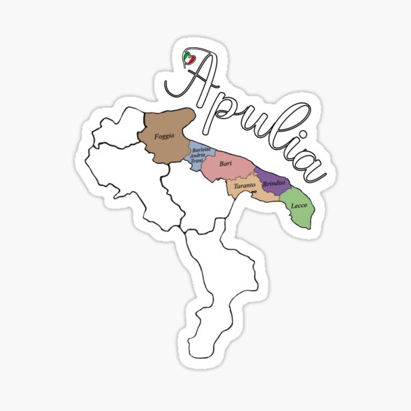 Item preview, I Love Apulia - Provinces of Apulia Italy designed and sold by molamode.
