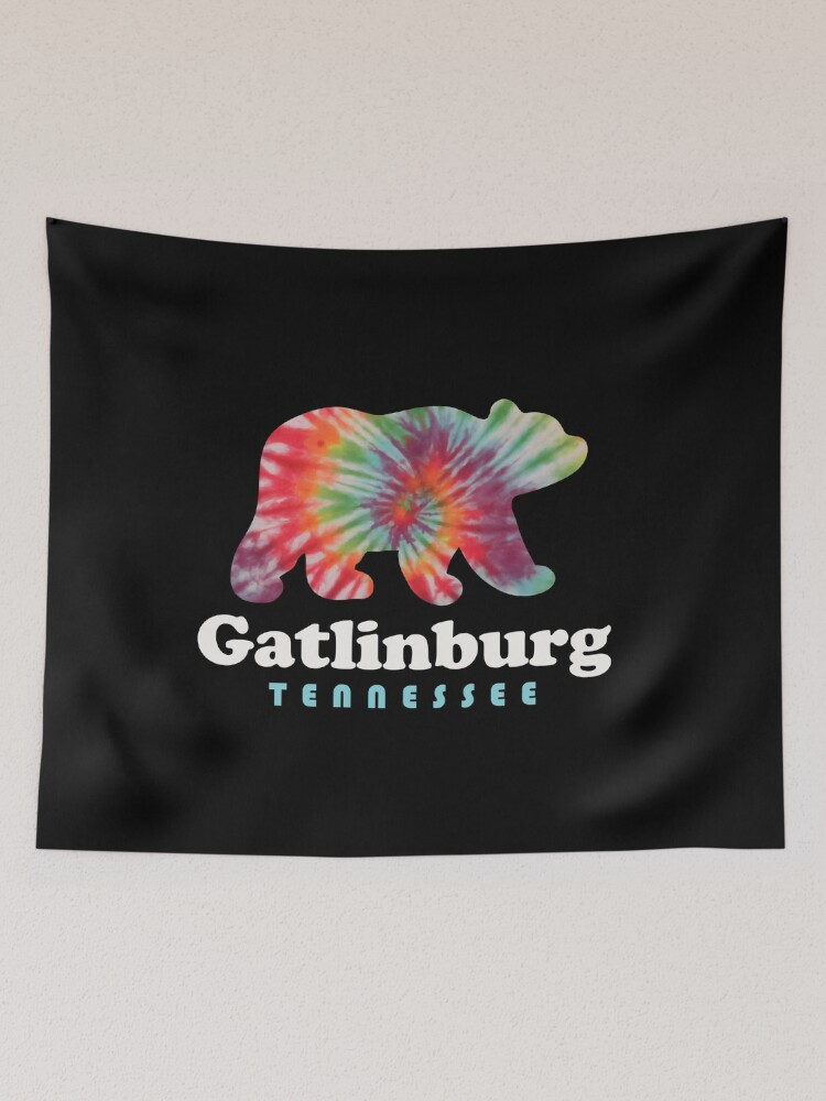 Tie dye bear tapestry sale