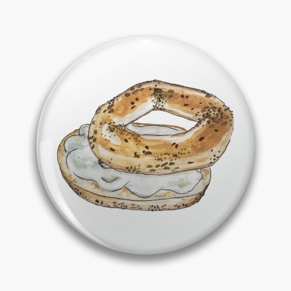 Item preview, Watercolor Bagel Design  designed and sold by EAMulderrig.