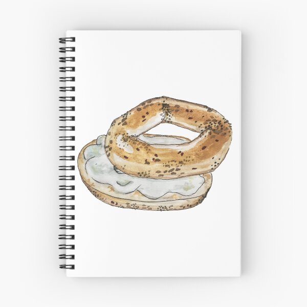 Item preview, Watercolor Bagel Design  designed and sold by EAMulderrig.