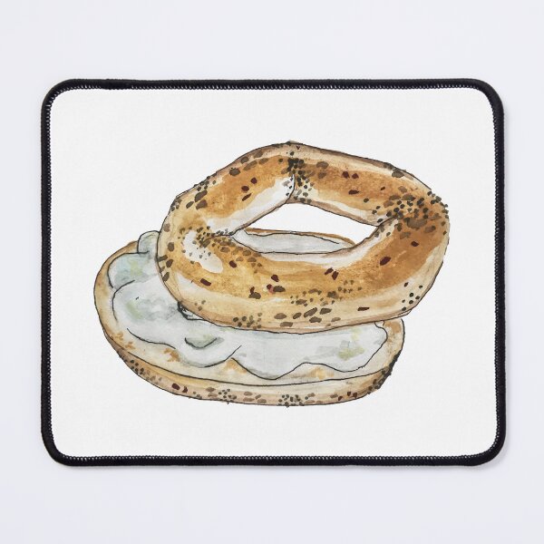 Item preview, Watercolor Bagel Design  designed and sold by EAMulderrig.