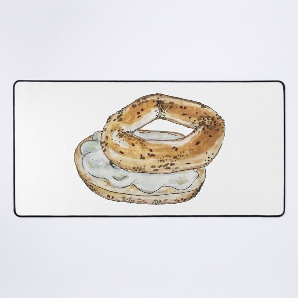 Item preview, Watercolor Bagel Design  designed and sold by EAMulderrig.