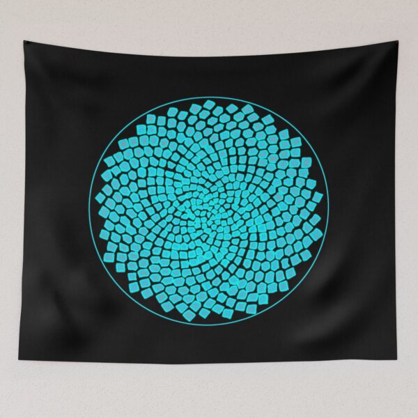 Item preview, Turquoise Framed Big CircleVisions designed and sold by createVisions.