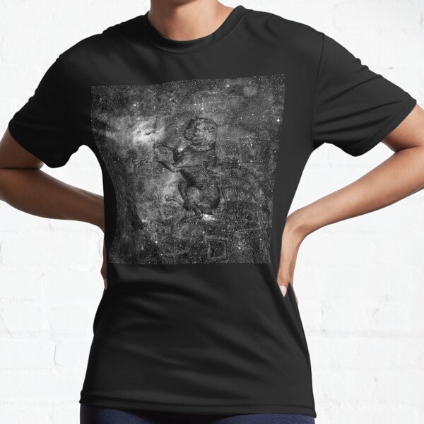 When The Stars Are Right - The Seagull Nebula In Canis Major (b&w version) Active T-Shirt