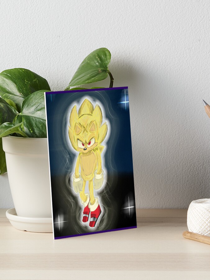 Super Sonic from the Sonic The Hedgehog 2 Movie Digital Print Postcard for  Sale by AniMagnusYT, super sonic 