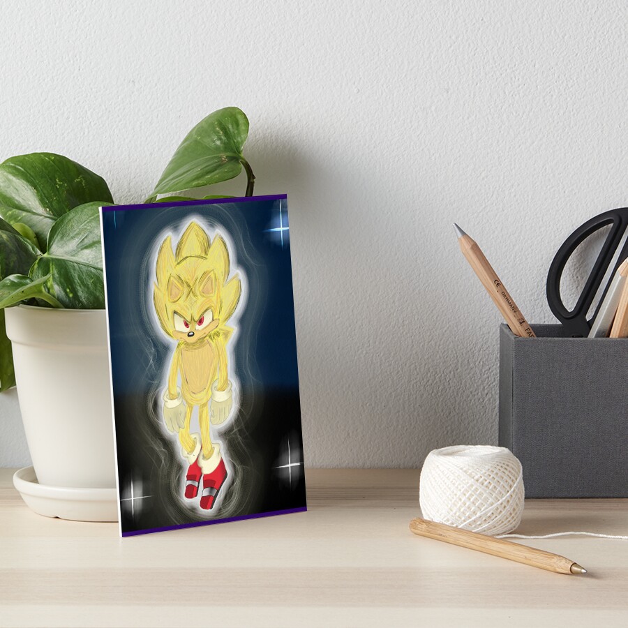 Super Sonic from the Sonic The Hedgehog 2 Movie Digital Print iPad Case &  Skin for Sale by AniMagnusYT