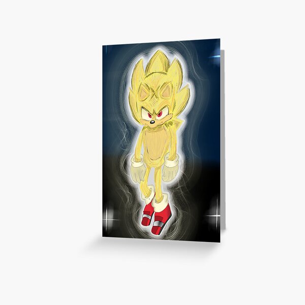 Dark Sonic vs Super Sonic Greeting Card for Sale by Zentix87