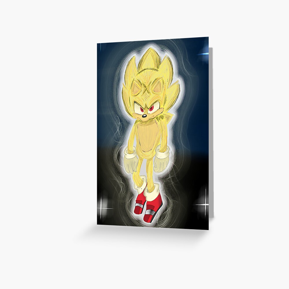 Super Sonic from the Sonic The Hedgehog 2 Movie Digital Print iPad Case &  Skin for Sale by AniMagnusYT