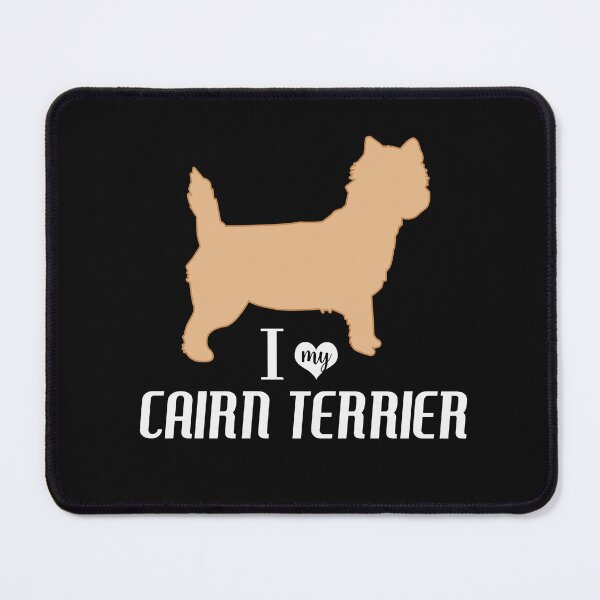 Item preview, Cairn Terrier Pattern in Black Paw Prints and Bone Print Carin Terriers designed and sold by Art by Jess.
