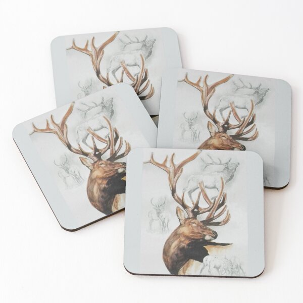 Item preview, Elk Collage designed and sold by BarbBarcikKeith.