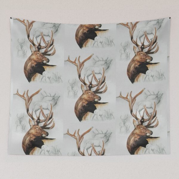 Item preview, Elk Collage designed and sold by BarbBarcikKeith.