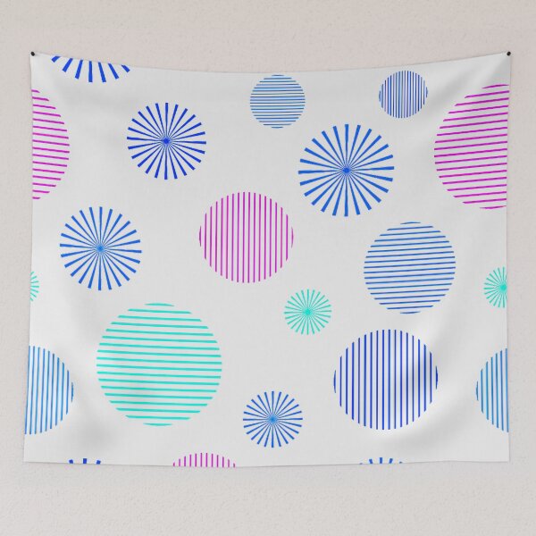 Item preview, Retro Inspired Circle Bursts designed and sold by TotallyRetroArt.