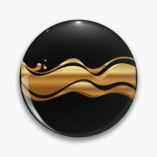 Item preview, Overnight Gold Waves designed and sold by 4clothingforyou.
