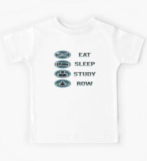 Eat Sleep Study Row Kids Tee