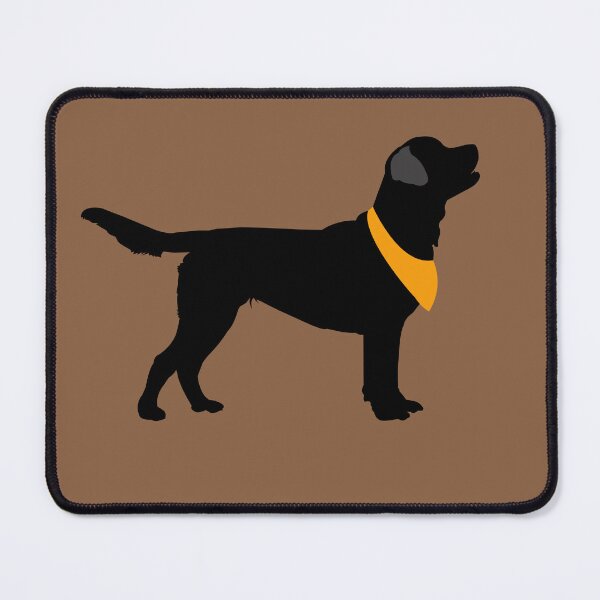 Item preview, Black Lab Black Labrador Retrievers Pattern in ORANGE designed and sold by Art by Jess.