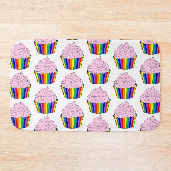 Item preview, Rainbow Cupcake with Pink Frosting designed and sold by Deborah Camp.