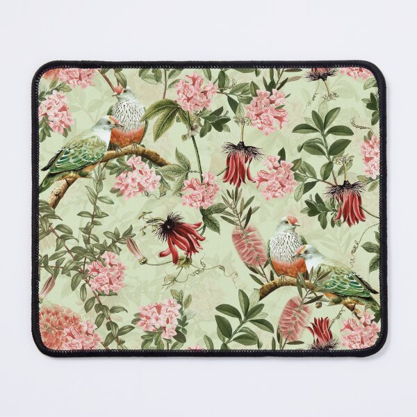Item preview, Vintage Tropical Birds And Passionflowers Jungle Botanical Garden Nightgarden designed and sold by UtArt.