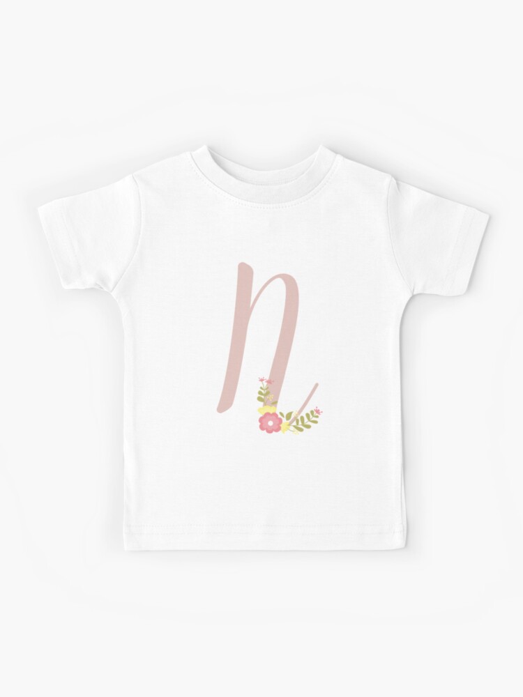 The Monogram Baby Tee in Light Pink/Pink, Size Small