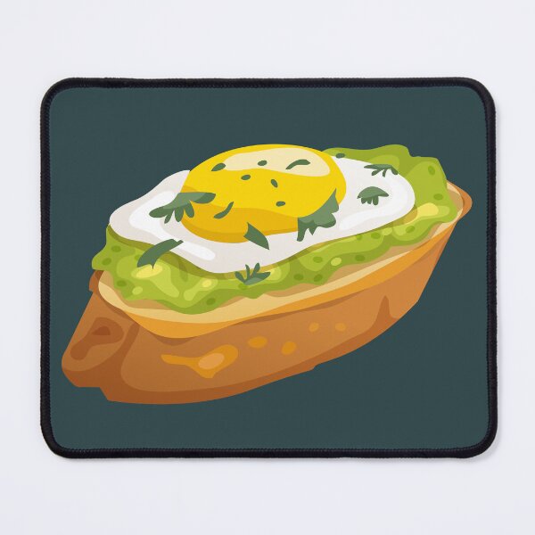Item preview, Fried Egg and Avocado Bruschetta designed and sold by Alicia Chee.