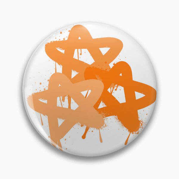 Item preview, Orange Spray Paint Stars designed and sold by ALLIETONZIART.