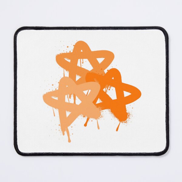 Item preview, Orange Spray Paint Stars designed and sold by ALLIETONZIART.