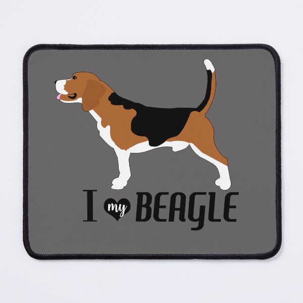 Item preview, Beagle Dog Pattern in Blue Fun Beagles Paw Prints and Bone Print designed and sold by Art by Jess.