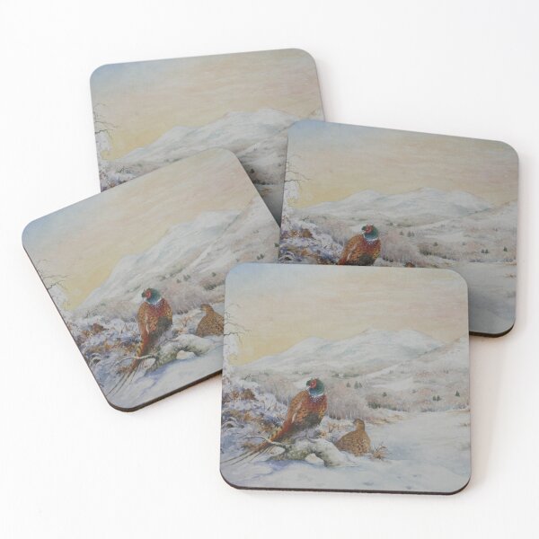 Item preview, Pheasants in snow on the Malverns  designed and sold by Christopher Hughes.