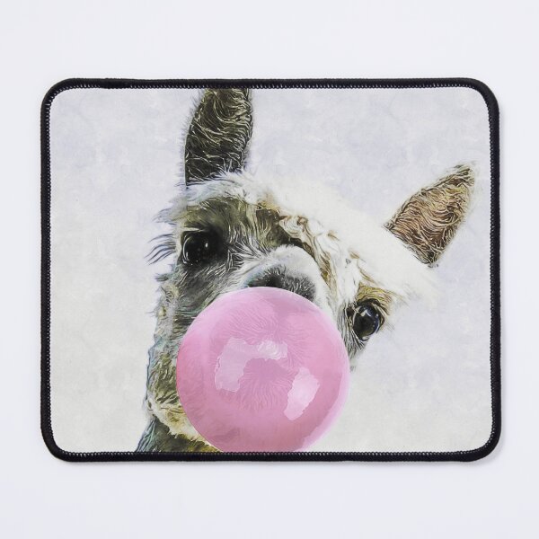 Item preview, Adorable Watercolor Bubble Gum Sneaky Llama Drawing, Watercolor Bubble Gum Sneaky Llama, Funny Bubble Gum Sneaky Llama, Cute Bubble Gum Sneaky Llama Wallpaper designed and sold by Trendymotion.