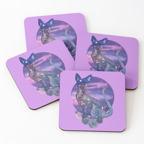 Item preview, Cool watercolor galaxy cat design designed and sold by Tshepomuza.