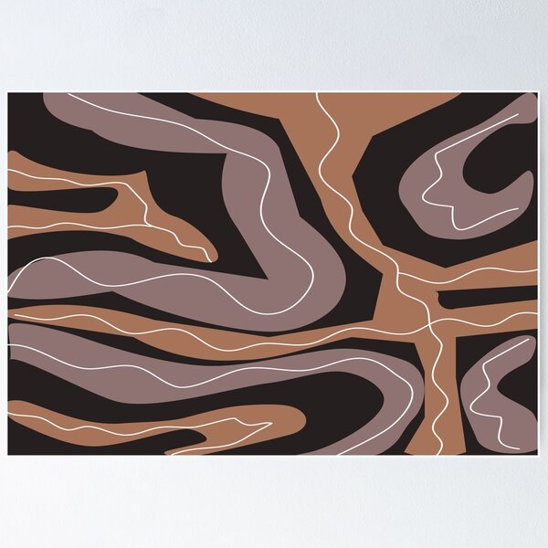 Item preview, Contemporary Modern Swirl Abstract Pattern Art Graphic Design designed and sold by delohill.