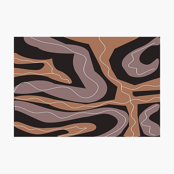 Item preview, Contemporary Modern Swirl Abstract Pattern Art Graphic Design designed and sold by delohill.