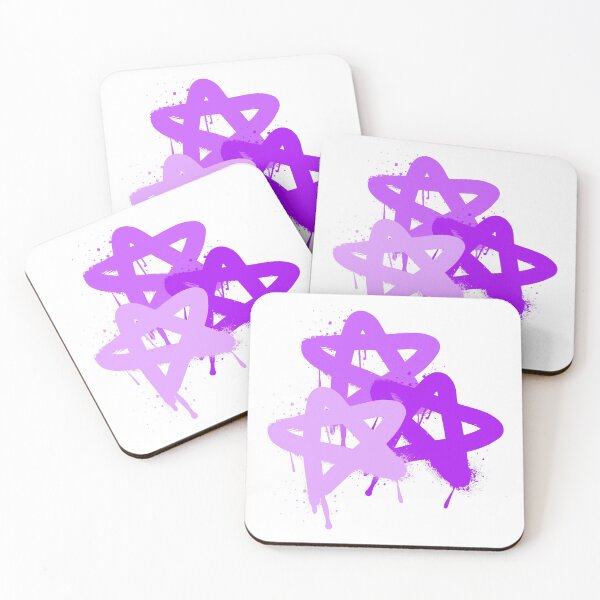 Item preview, Purple Spray Paint Hearts designed and sold by ALLIETONZIART.