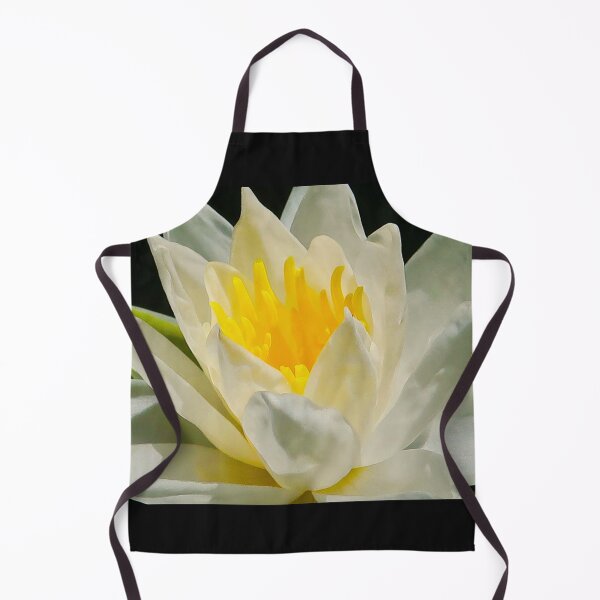 Item preview, water lily white & yellow designed and sold by Chakraflowerdesign.