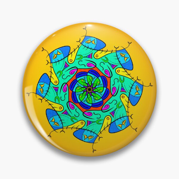 Item preview, A Very Fishy Mandala designed and sold by DoubleJDoodles.