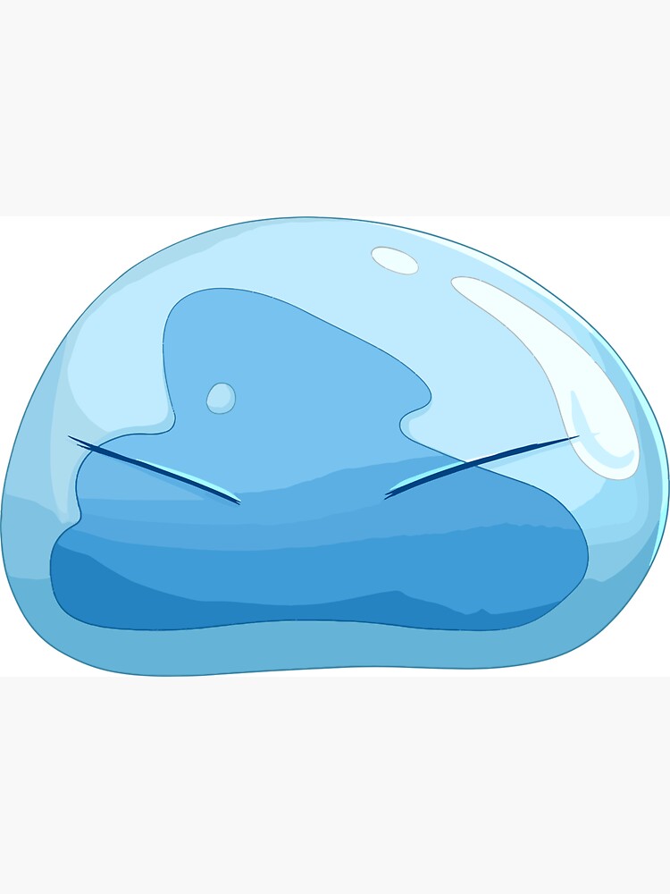 Fantasy Anime Blue Slime Sticker for Sale by RainbowFoxTales