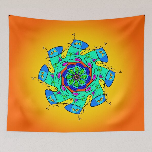 Item preview, A Very Fishy Mandala designed and sold by DoubleJDoodles.