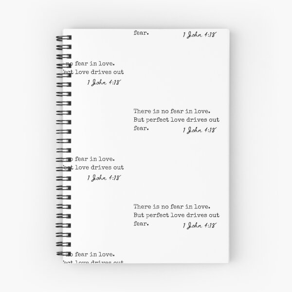Item preview, 1 John 4:18 There is no fear in love. But love drives out fear. designed and sold by lightforge.