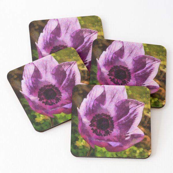 Item preview, Gorgeous Anemone Coronaria Wildflower Painting designed and sold by taiche.