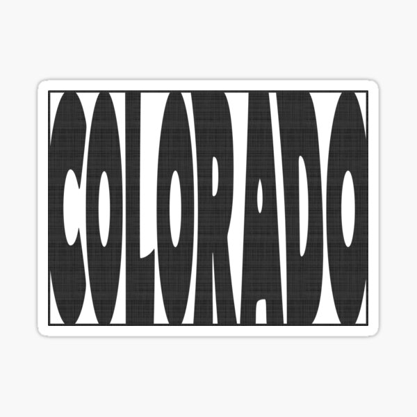 colorado-state-word-art-sticker-for-sale-by-surgedesigns-redbubble