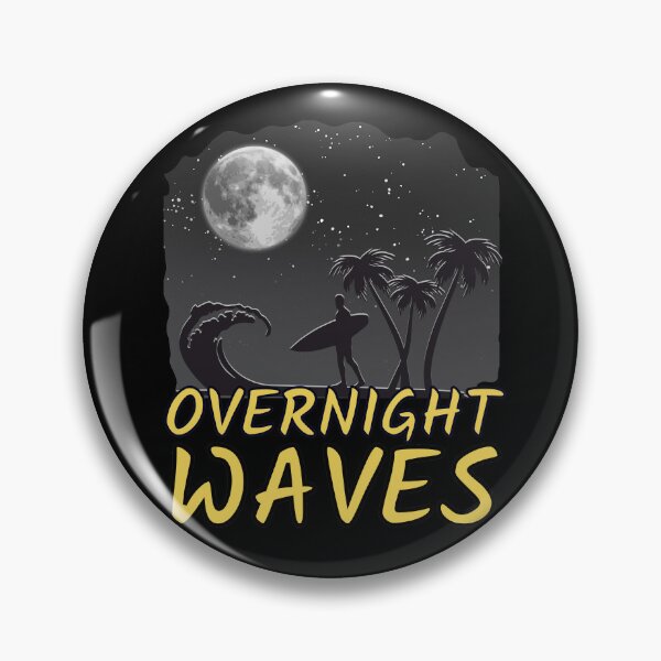 Item preview, Overnight Waves Monotone Background designed and sold by Onewivnacher.