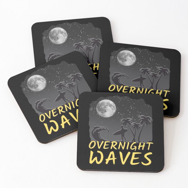 Item preview, Overnight Waves Monotone Background designed and sold by Onewivnacher.