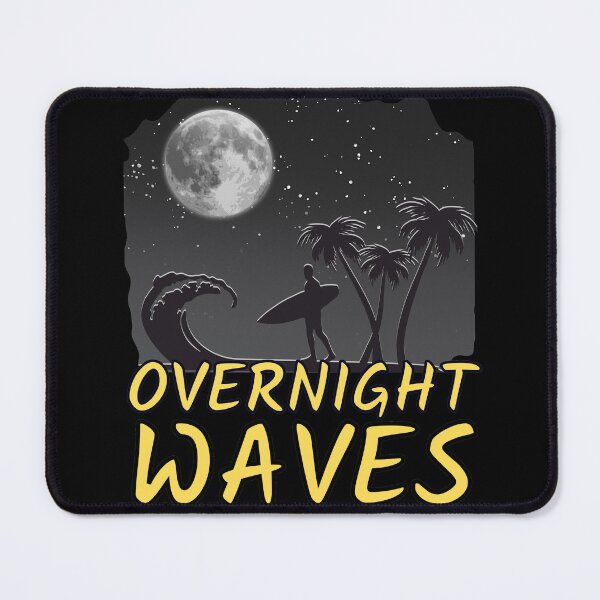 Item preview, Overnight Waves Monotone Background designed and sold by Onewivnacher.